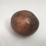 Untitled #1010 Burnt Wood Sphere (sold)