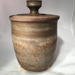Untitled #1080 lidded stoneware jar
