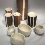 Untitled #1091 small glazed porcelain bowl (set of 4)