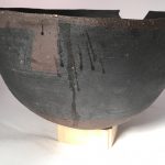 Untitled #1109 wide mouthed earthenware bowl