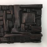 Untitled #1123 burnt wood plaque (sold)