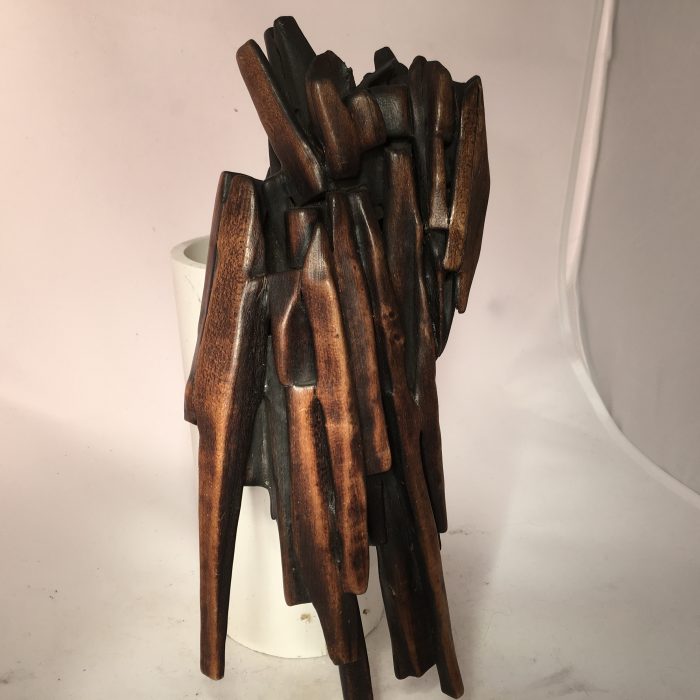 Untitled #1131 burnt wood organic (sold)