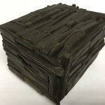 Untitled #1147 burnt wood cube