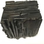 Untitled #1154 burnt wood cube (sold)