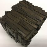 Untitled #1155 burnt wood cube (sold)