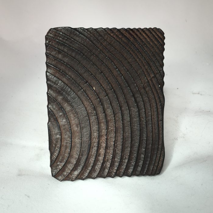 Untitled #1166 burnt wood slice (sold)