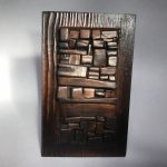 Untitled #2001 burnt wood plaque