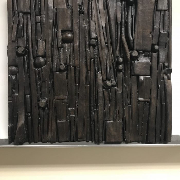 Untitled #2029 burnt wood plaque
